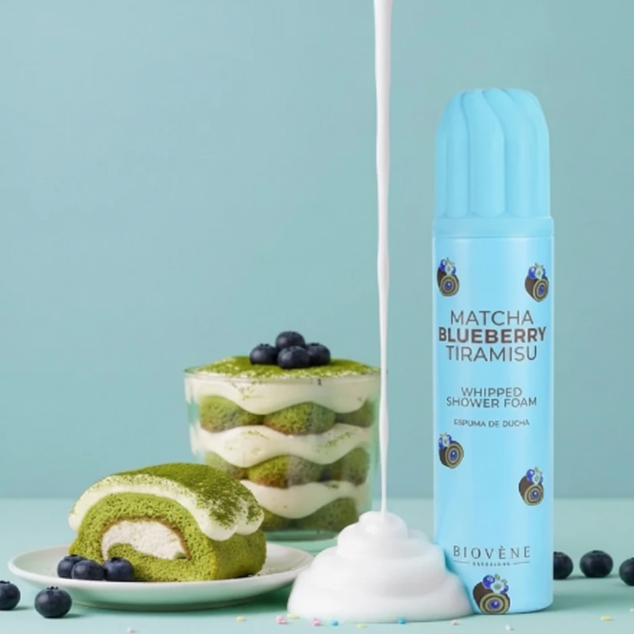 🍵🫐✨ Mousse de douche chantilly - Matcha blueberry tiramisu (250ml)
