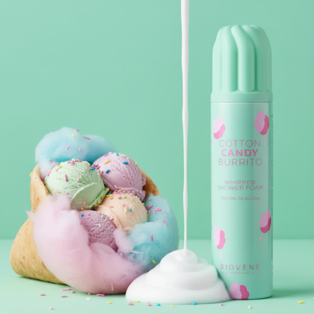 🩵✨ Mousse de douche chantilly - Barbe à  papa & vanille (250ml)