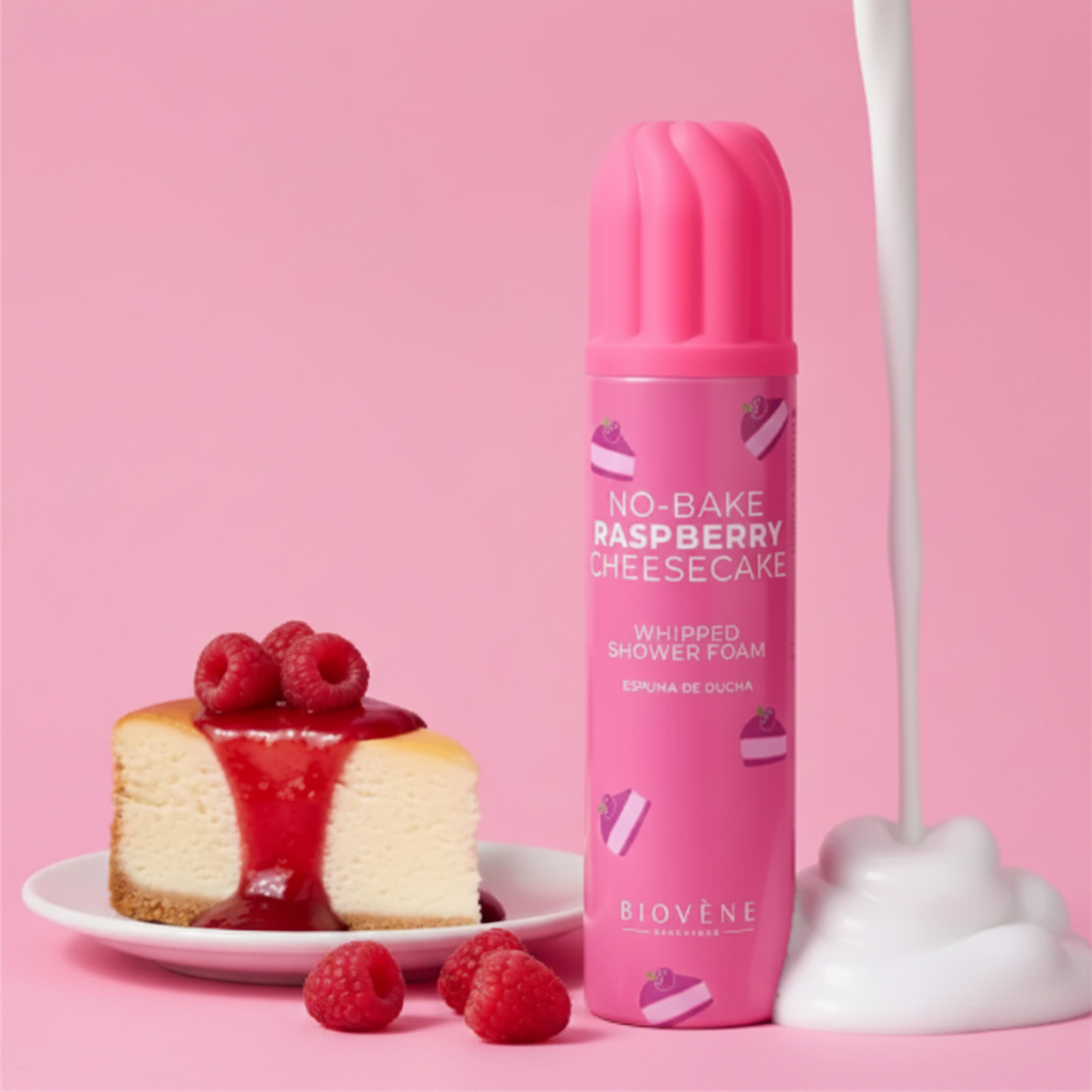 🍰✨ Mousse de douche chantilly - Cheesecake framboise (250ml)