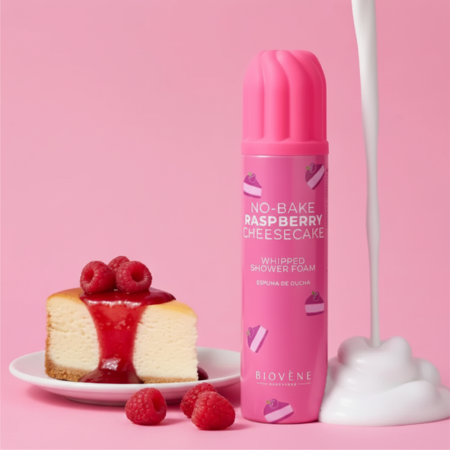 🍰✨ Mousse de douche chantilly - Cheesecake framboise (250ml)