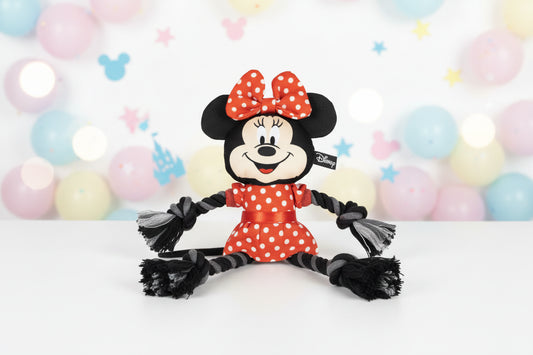 (Précommande) Jouet pour chien en corde couineuse Minnie 26 cm