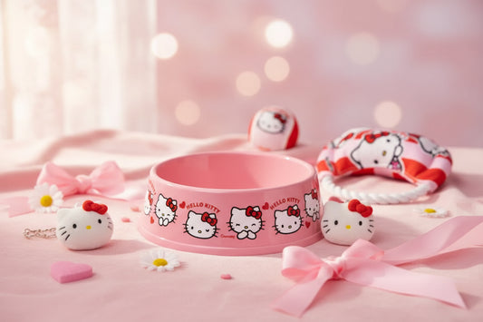 (Précommande) Coffret cadeau Hello Kitty pour animaux de compagnie, 3 pièces