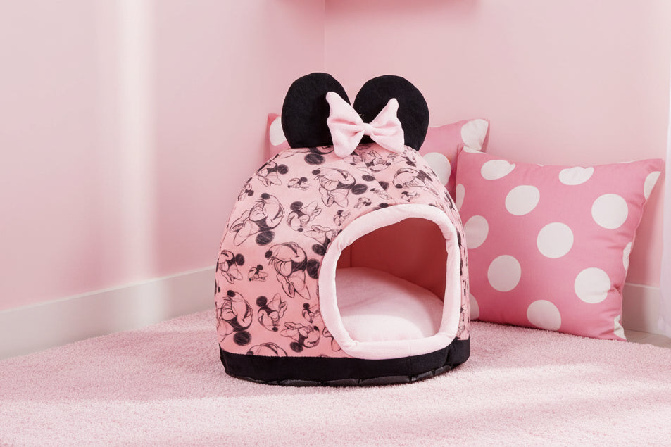 (Précommande) Panier pour animaux de compagnie Minnie rose 3D 38 cm