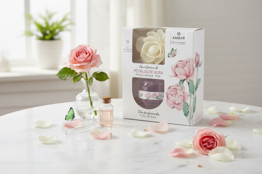 Diffuseur d’ambiance Pétales de rose 60ml - Ambar