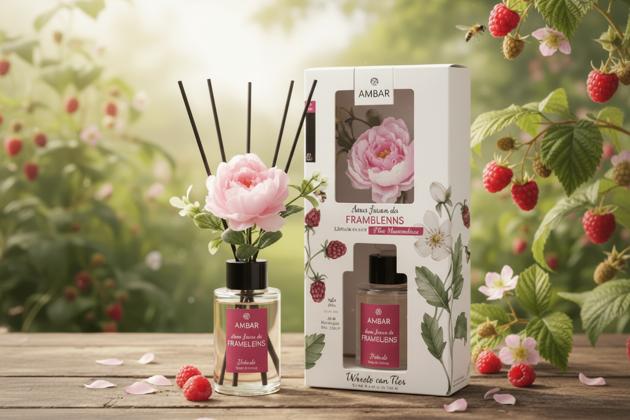 (Précommande) Mikado eau fraîche framboise 75ml - Ambar