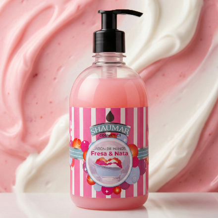 (Précommande) Savon pour les Mains – Fraise et Crème (500ml)