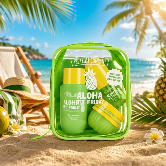 🌺 Sacoche de voyage The Fruit Company – Aloha It’s Friday ☀️ Vanille • Ananas • Coco