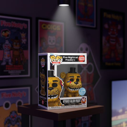 (Précommande) Figurine POP Five Nights at Freddy's Golden Freddy Withered Exclusive