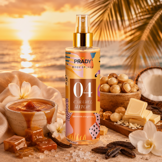 (Précommande) ☀️ PRADY Body Splash 04 Caramel Match! 250 ml