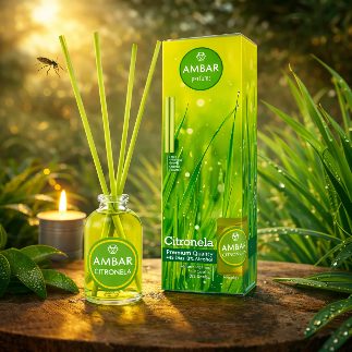 🦟 Mikado Citronnelle Ambar 30ML – Diffuseur Anti-Moustiques