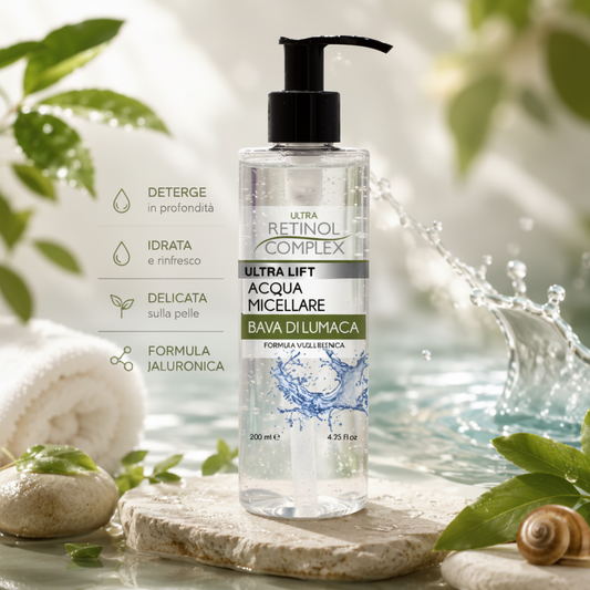 (Précommande) 💧 Eau Micellaire Ultra Lift à la Bave d’Escargot Retinol Complex 200ml
