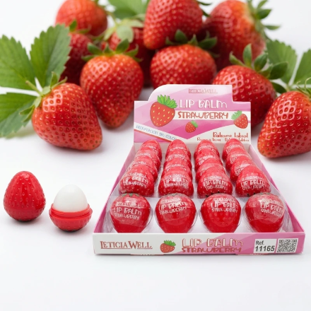 (Précommande) Baume à Lèvres Fraise Leticia Well – Design Fruit 3D