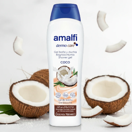 (Précommande) Gel Bain et Douche Coco Amalfi Dermo Care – Format Familial 750ml