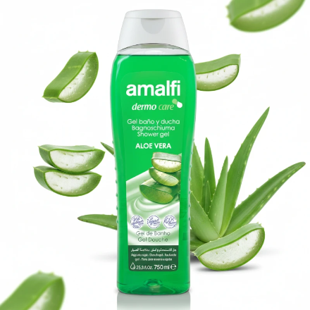 (Précommande) Gel Bain et Douche à l’Aloe Vera Amalfi Dermo Care – Format Familial 750ml