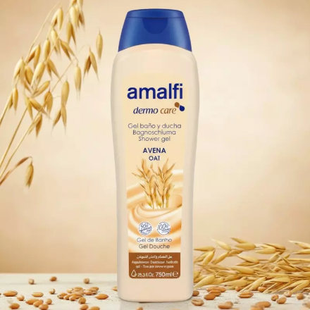 (Précommande) Gel Bain et Douche à l’avoine Amalfi Dermo Care – Format Familial 750ml