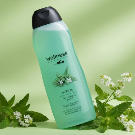 (Précommande) Gel Douche & Bain WELLNESS – Format Généreux 750ML Herbal PH5.5