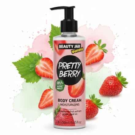(Précommande) Crème Corporel PRETTY BERRY – Beauty Jar (250 ml) – 98 % d’ingrédients naturels
