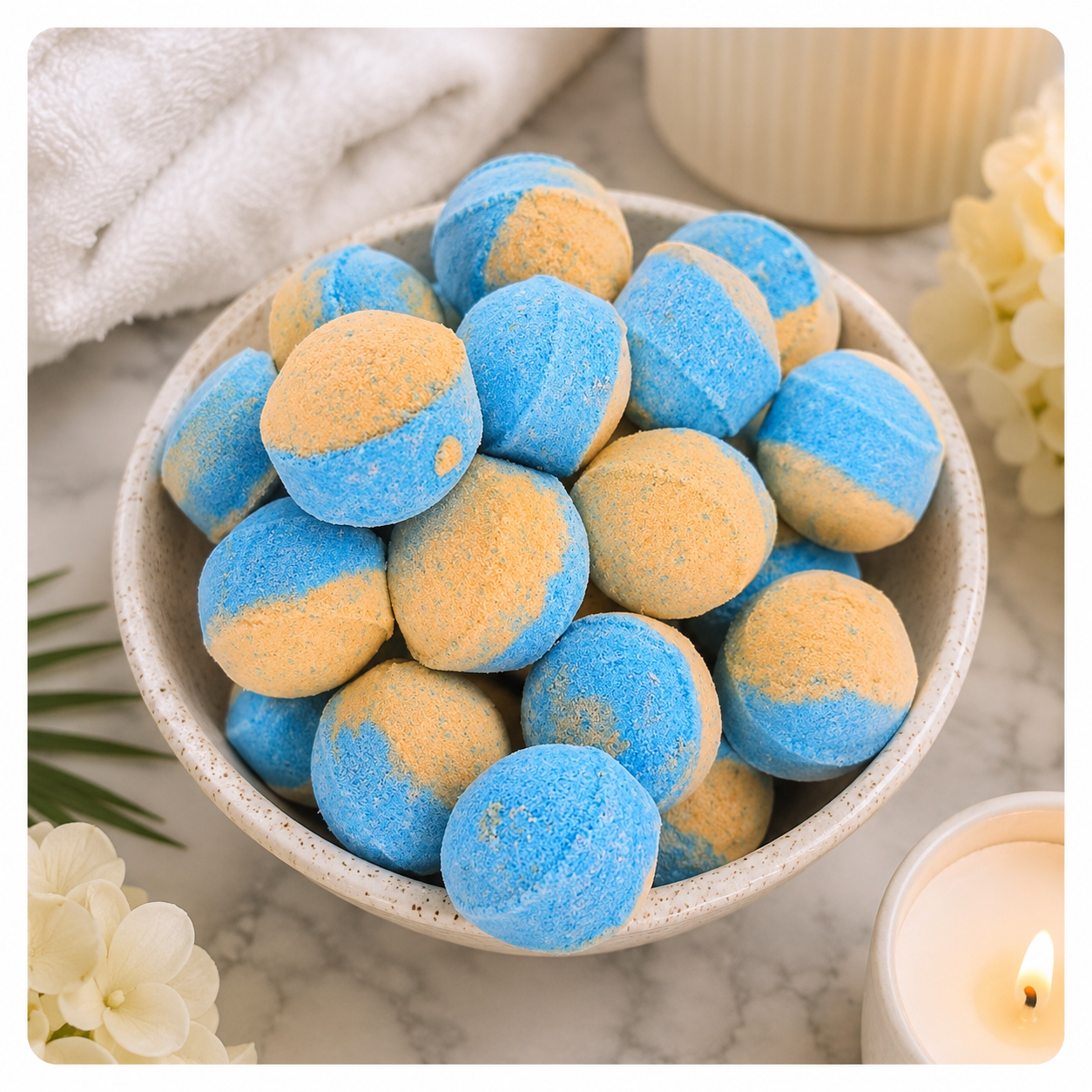💖 Mini-billes effervescentes bicolores – Parfum In Love 💖 (à l’unité)