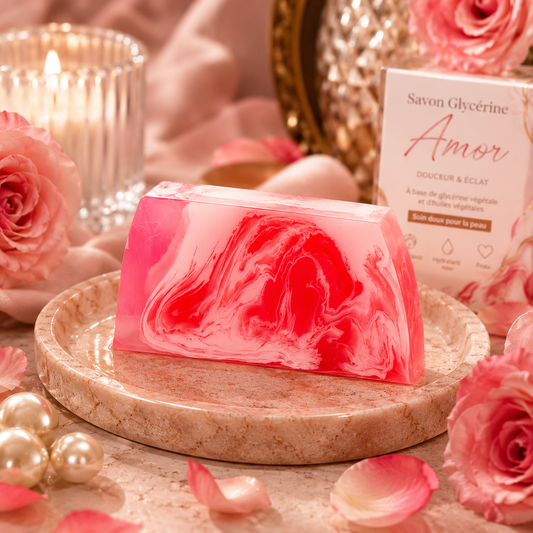 💖 Savon à la Glycérine Végétale – Amor 💖 (Amor Amor)