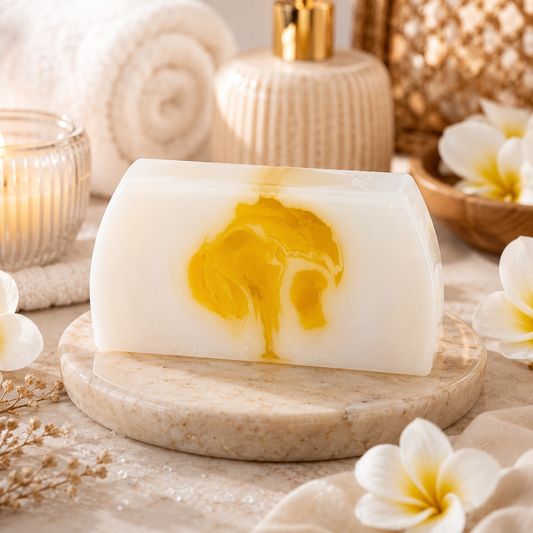 🌺 Savon à la Glycérine Végétale – Monoï  🌺