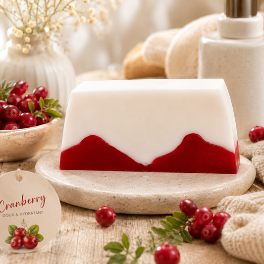 ❤️ Savon à la Glycérine Végétale – Cranberry ❤️