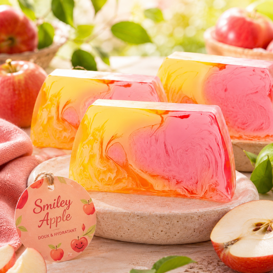 🍎 Savon à la Glycérine Végétale – Smiley Apple 🍎