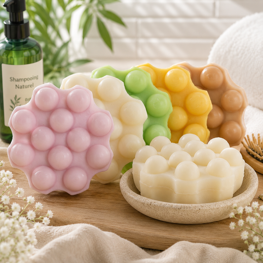 💆‍♀️ Shampoing Solide à Picots de Massage – 50 g