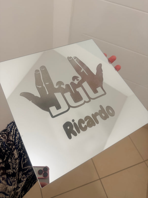 Gravure miroir Jul 30x30cm