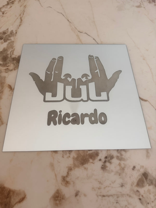 Gravure miroir Jul 30x30cm