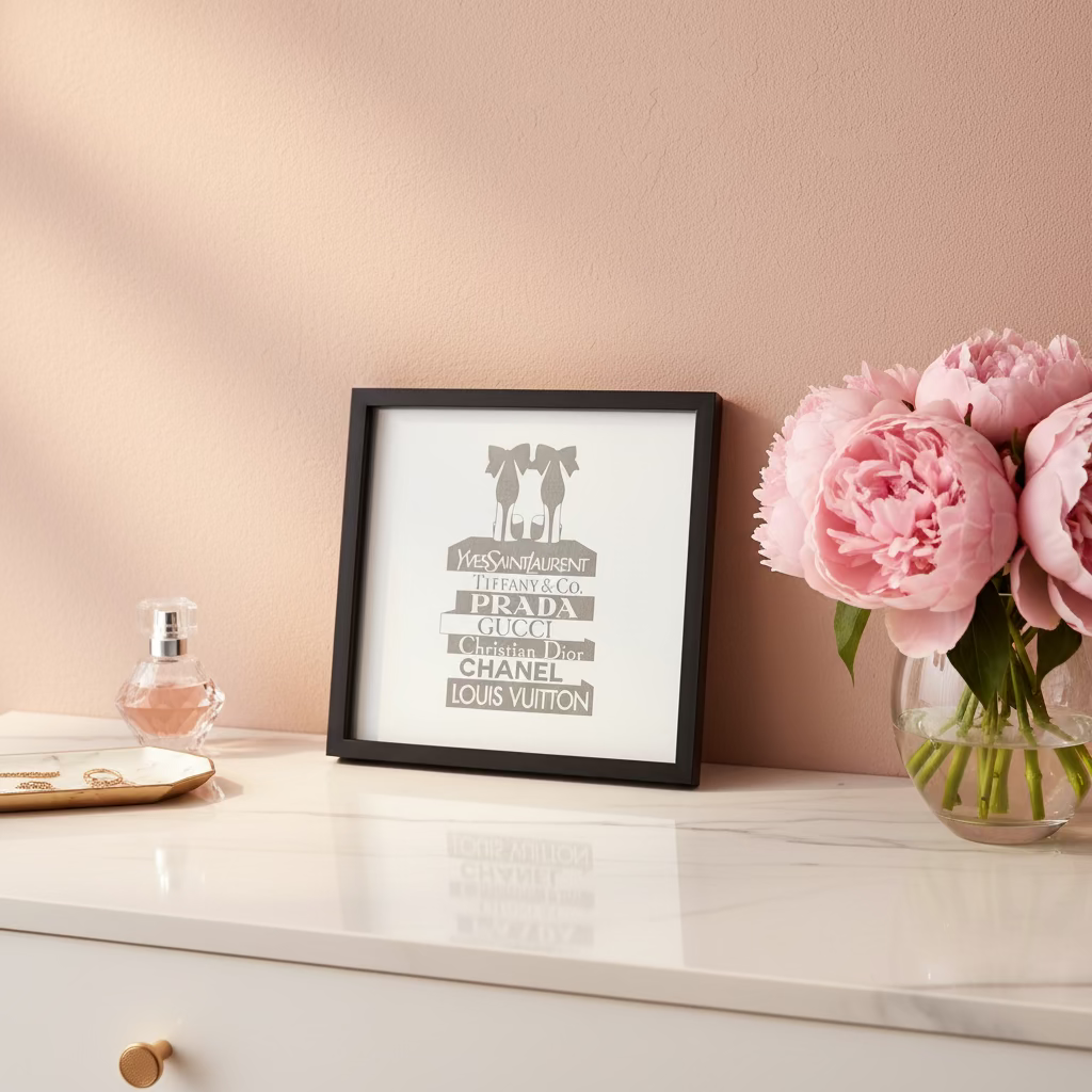 Gravure sur miroir Girly