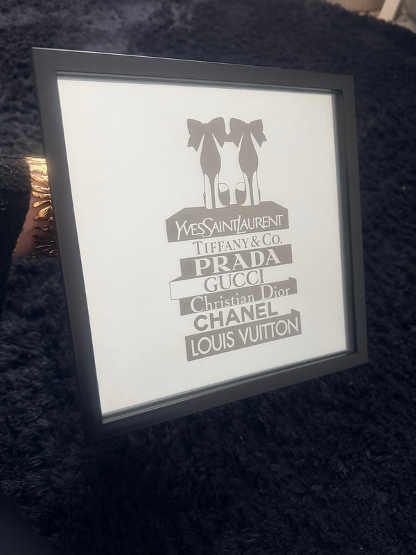 Gravure sur miroir Girly