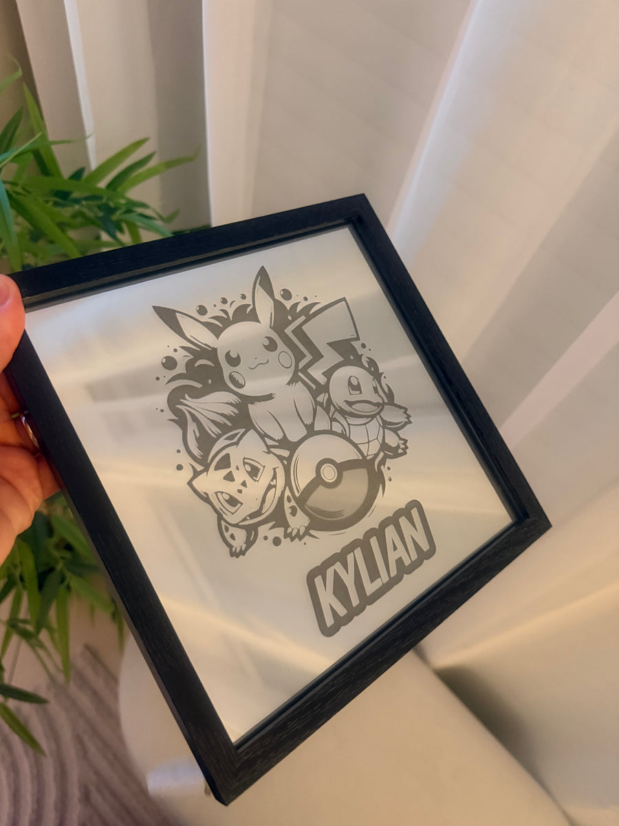 Gravure sur miroir Pokémon