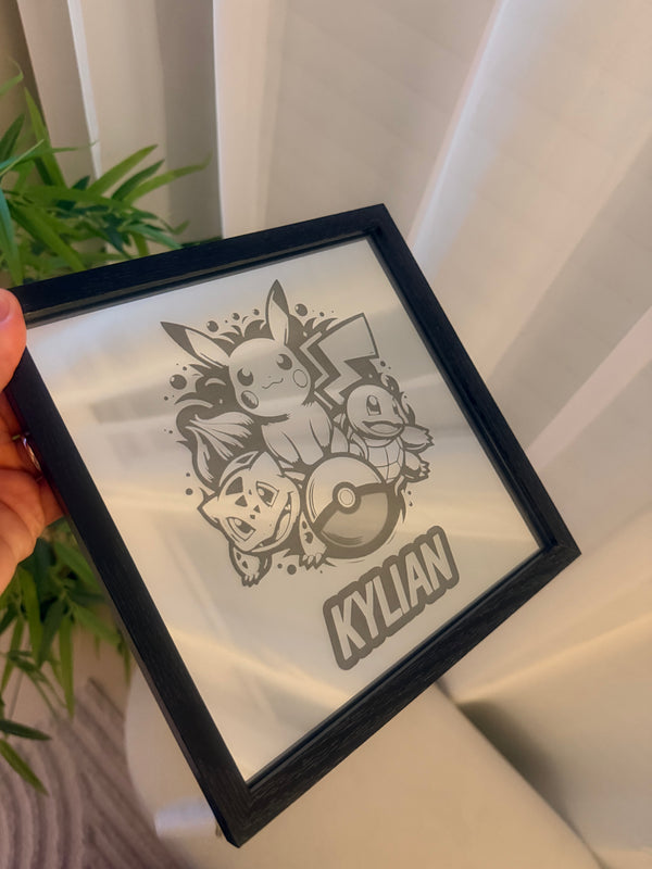 Gravure sur miroir Pokémon