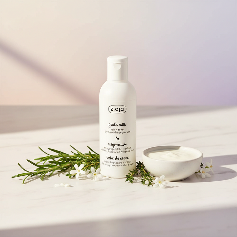 🌸 Lotion Démaquillante et Hydratante au Lait de Chèvre
200 ml