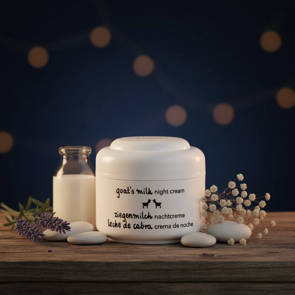 🌸 Crème de Nuit Anti-Âge au Lait de Chèvre 50 ml