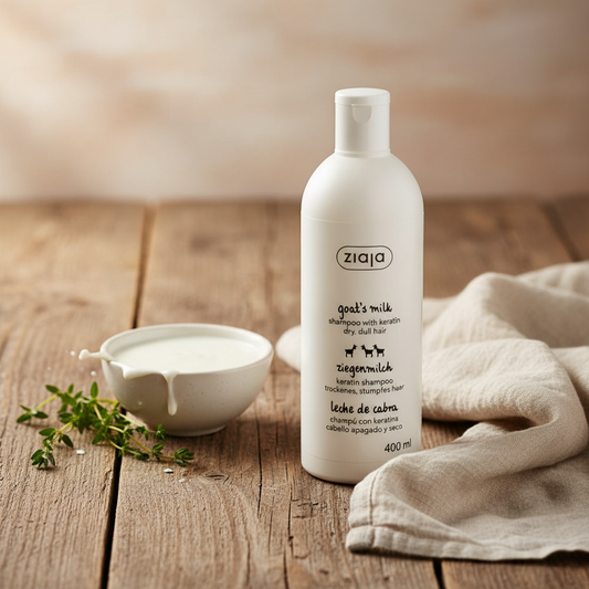 🌸 Shampoing Fortifiant à la Kératine et au Lait de Chèvre - Maxi Format 400ml