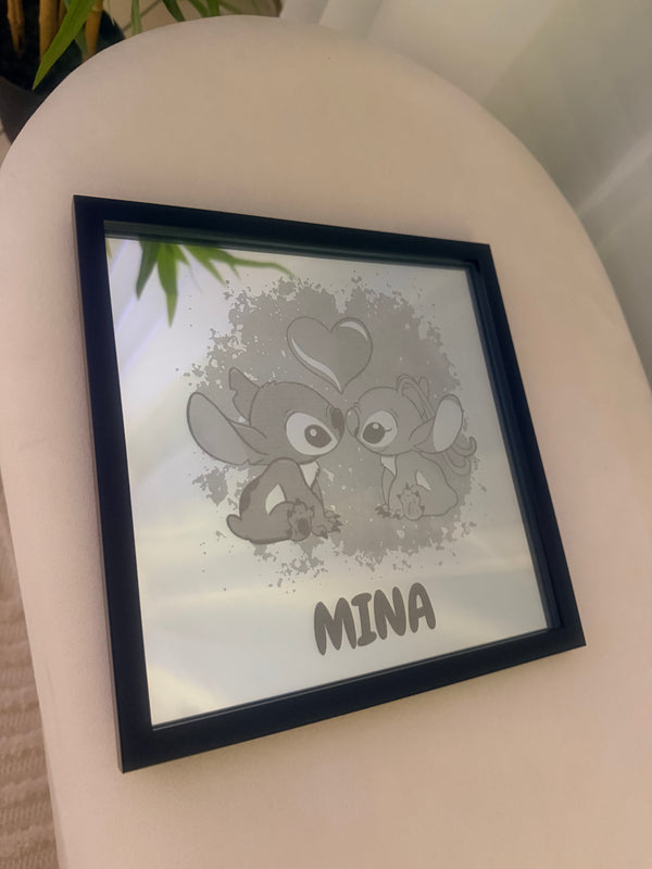 Gravure sur miroir Stitch