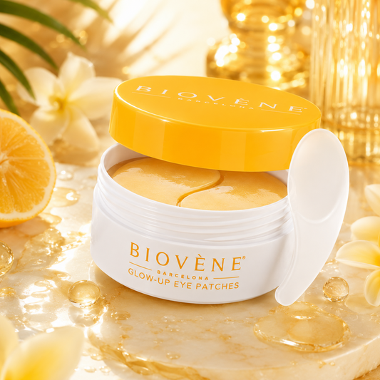 Patchs pour les yeux Caféine & Citron Glow-Up – Biovène Barcelona – 60 patchs