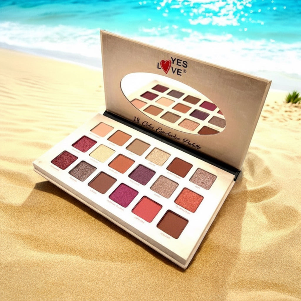 Palette de Fards à Paupières Tropical 18 Couleurs