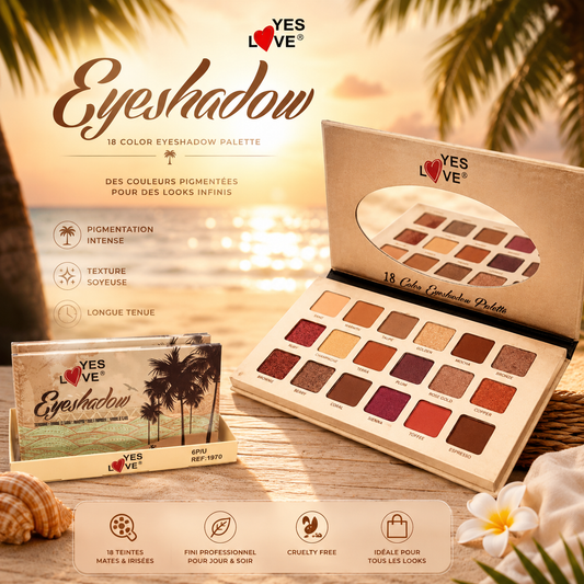 Palette de Fards à Paupières Tropical 18 Couleurs