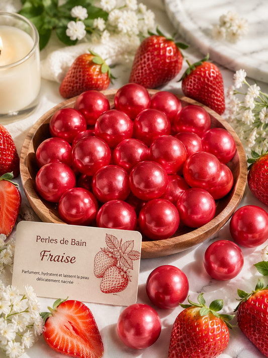 Perle de bain - Fraise