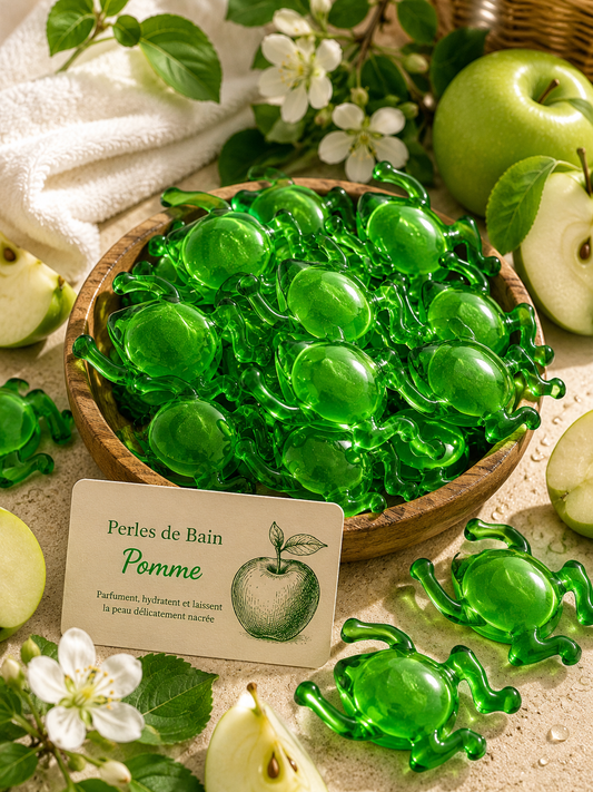 Perle de bain grenouille -Pomme