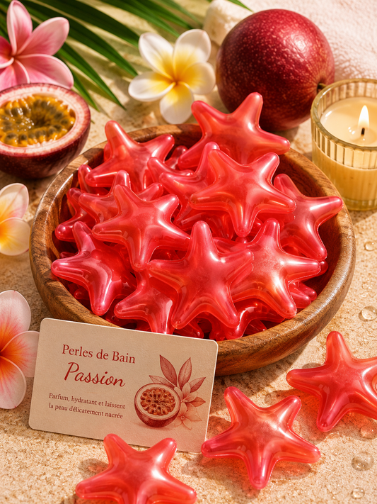 Perle de bain - Etoile fruit de la passion