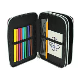 (Précommande) Trousse à crayons double compartiment rose K-pop Demon Hunters