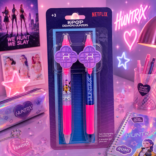 (Précommande) Lot de 2 stylos Kpop Demon Hunters Hunterx