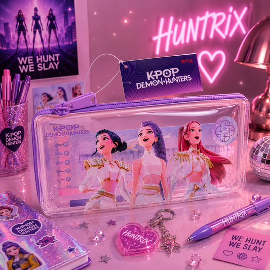 (Précommande) Ensemble de papeterie iconique Kpop Demon Hunters de 7 pièces