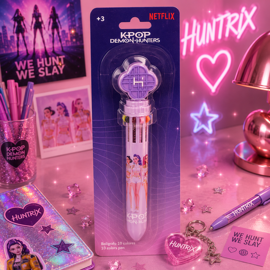 (Précommande) Stylo iconique Kpop Demon Hunters à 10 couleurs