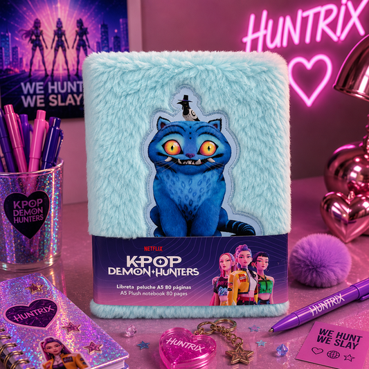 (Précommande) Carnet A5 en peluche Kpop Demon Hunters