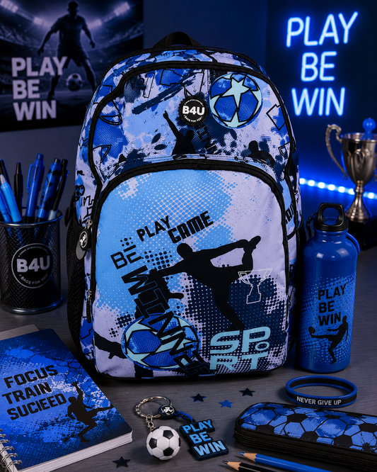 (Précommande) Sac d'école Football Be Winner, 44 cm