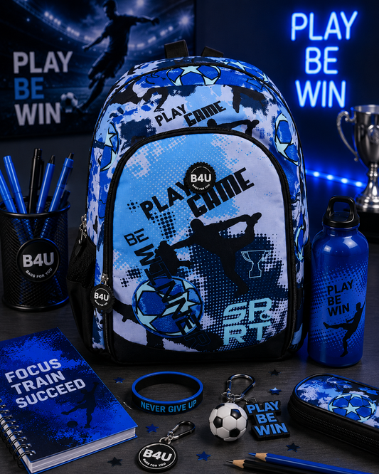 (Précommande) Sac d'école Football Be Winner, 43 cm